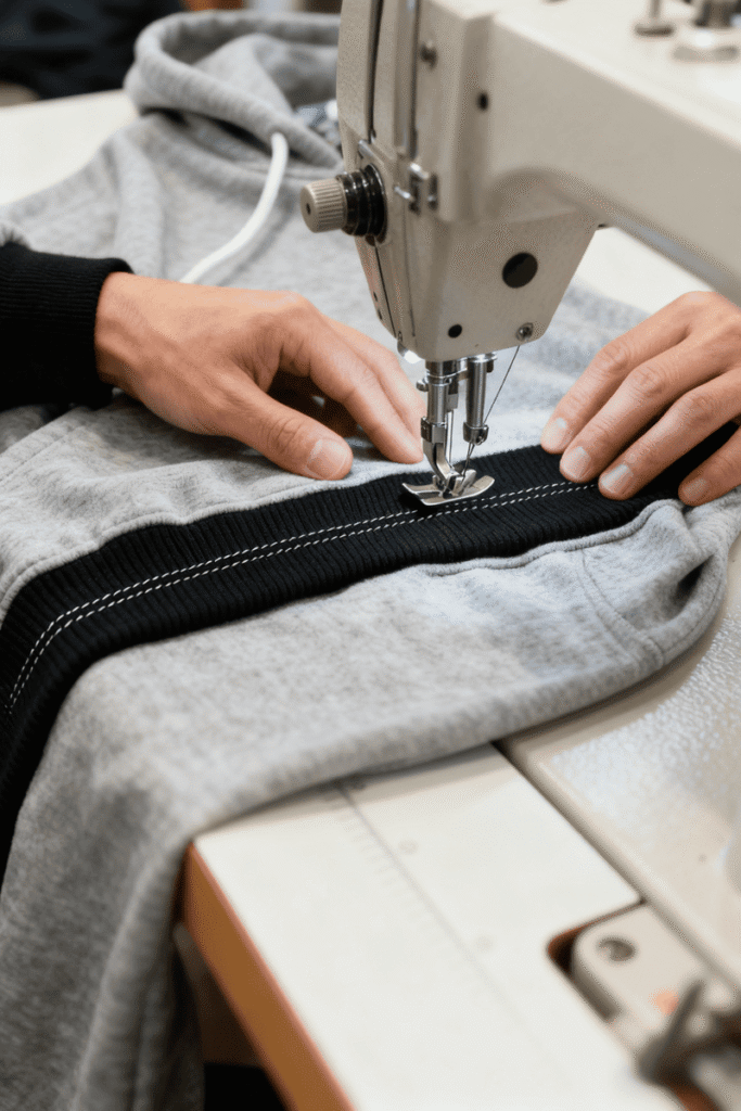 Hoodie production process