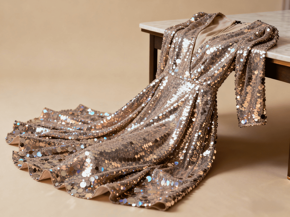 High-quality sequined dress for girls