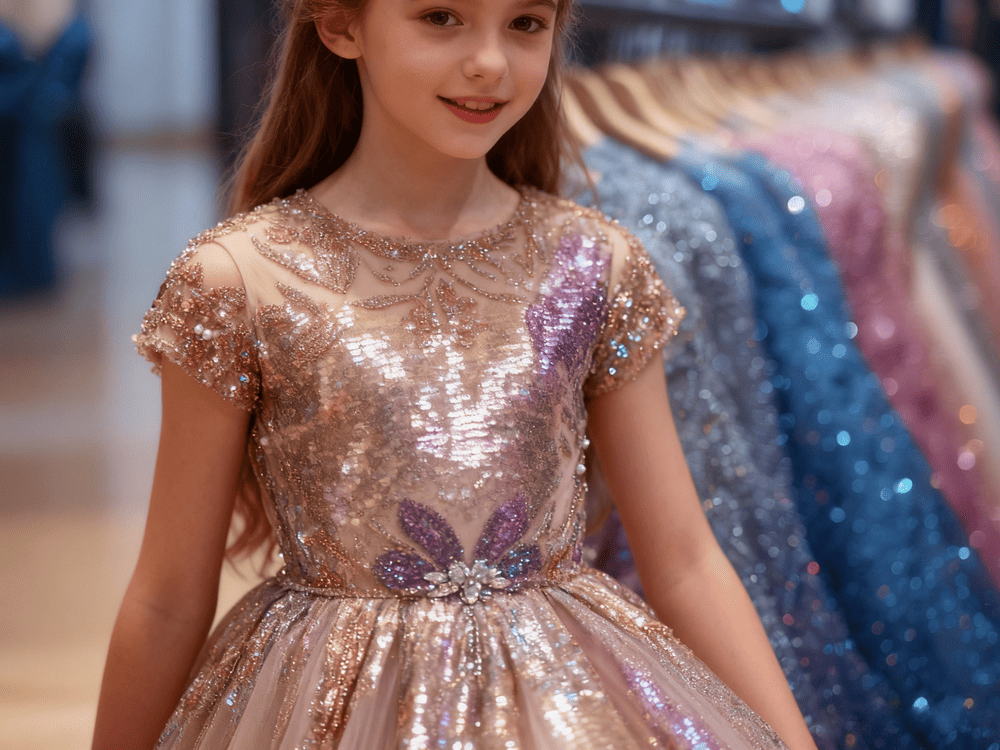 Girl's sequined dress