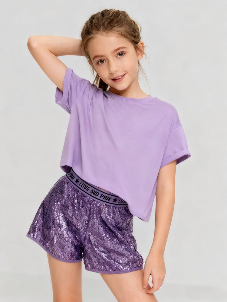 Girl's sequined pants