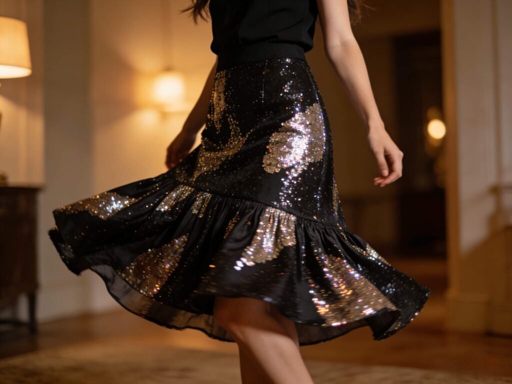 sequin skirts