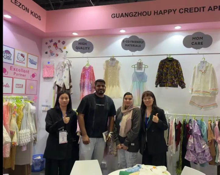 At the Dubai Children's Fashion Show, clients discussed collaborations with the HAPA team.