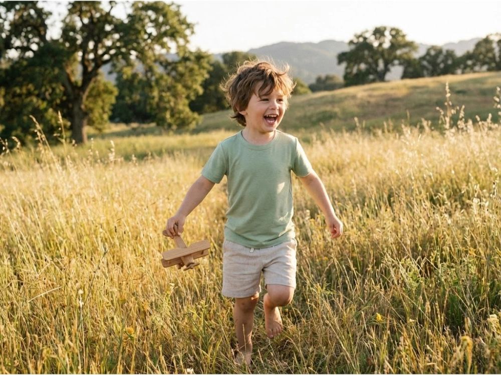 Bamboo fiber children's clothing