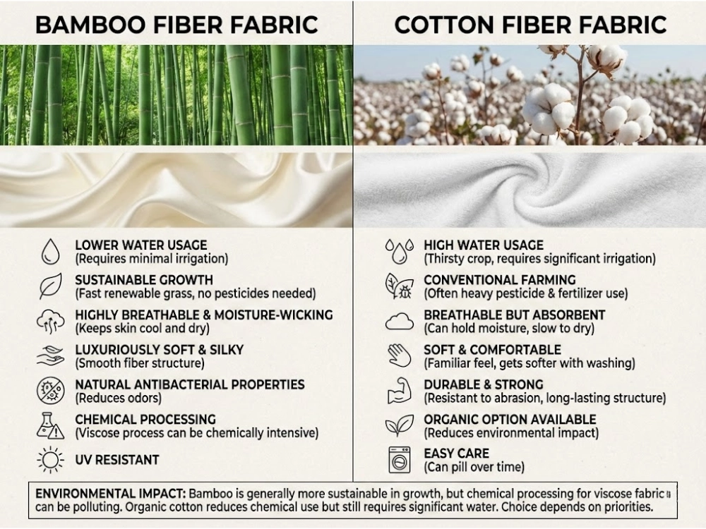 Bamboo Fabric vs. Cotton
