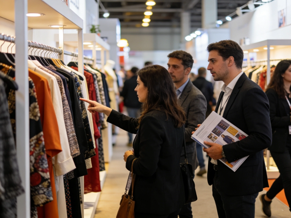 buyers sourcing at children's clothing wholesale trade show in USA