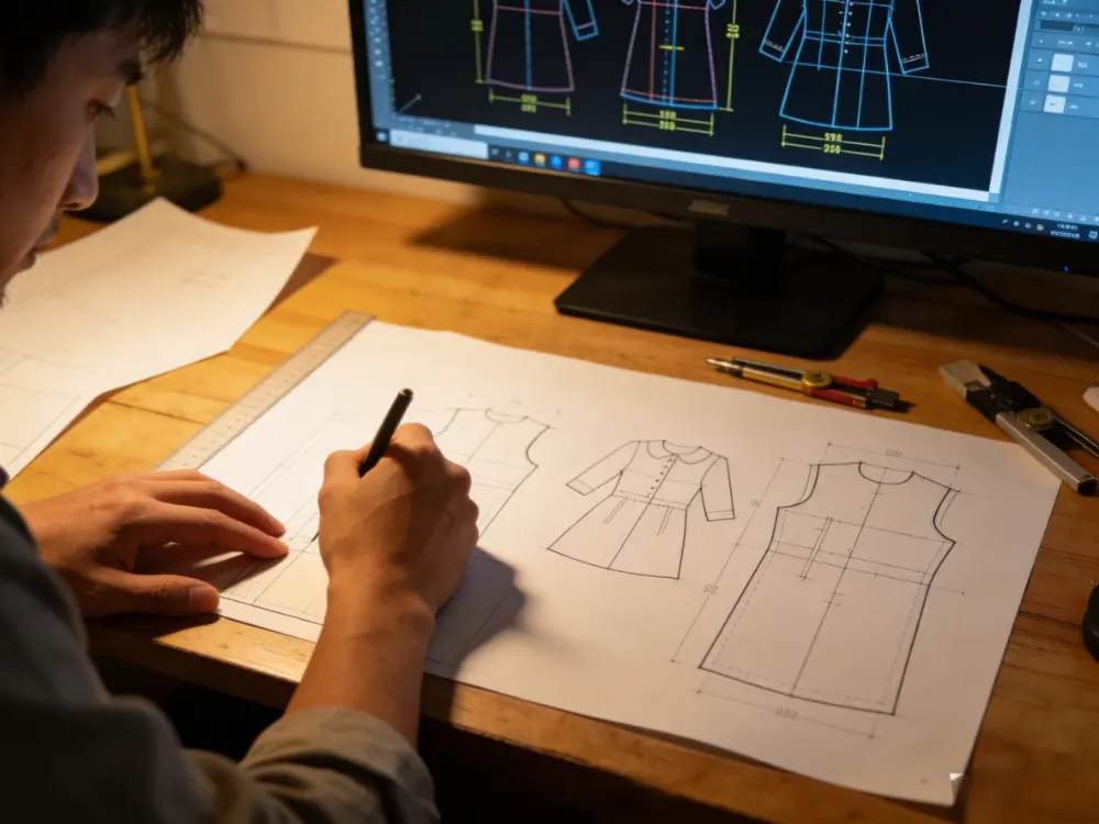 Professional pattern making and sizing grading for children's apparel.