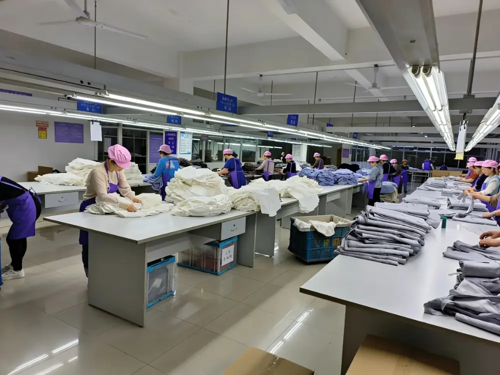 Quality inspection of girls' dresses