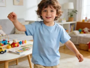 Polyamide and cotton blends are suitable for children's clothing