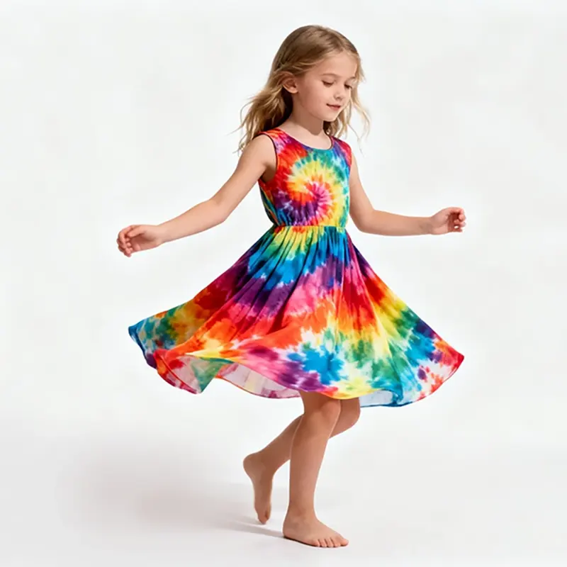 Girls' Tie-Dye Dress Manufacturer