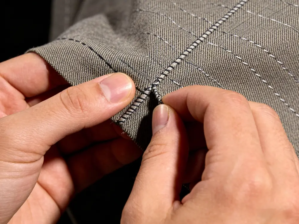checking fabric quality and stitching durability 