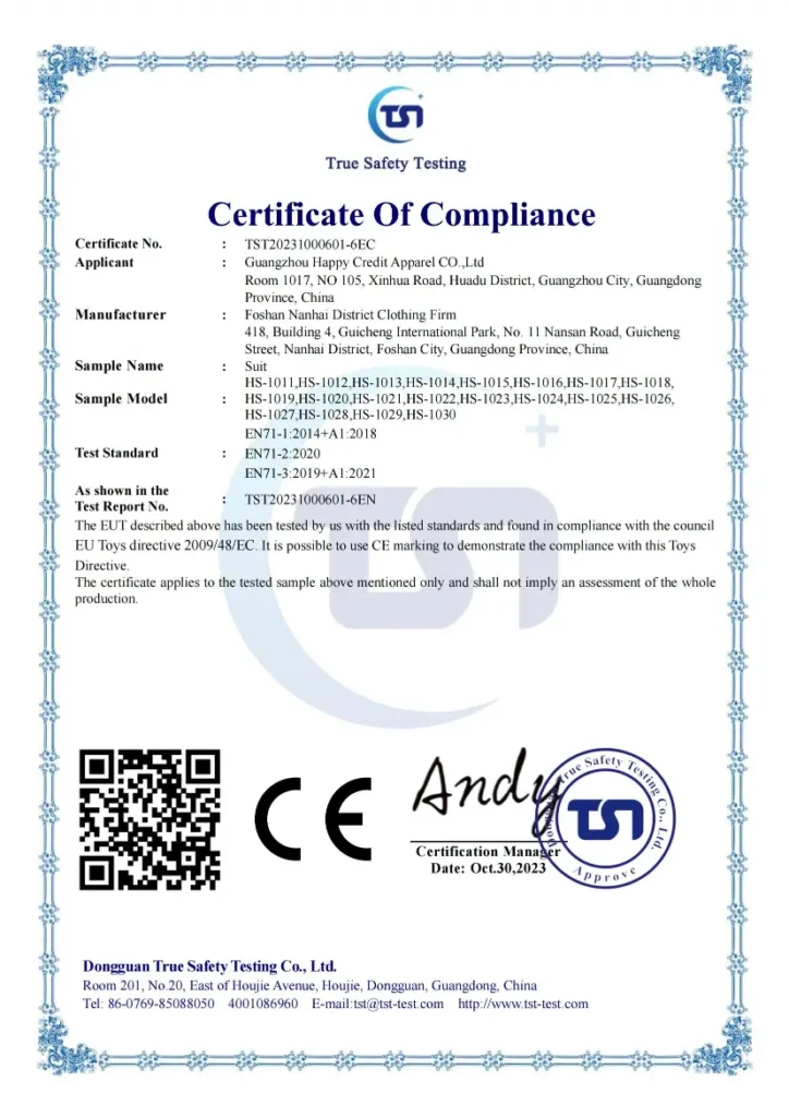 CE Certificate 4