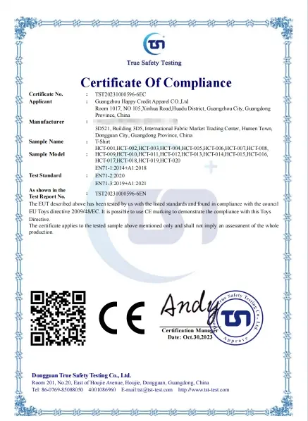 CE Certificate 7