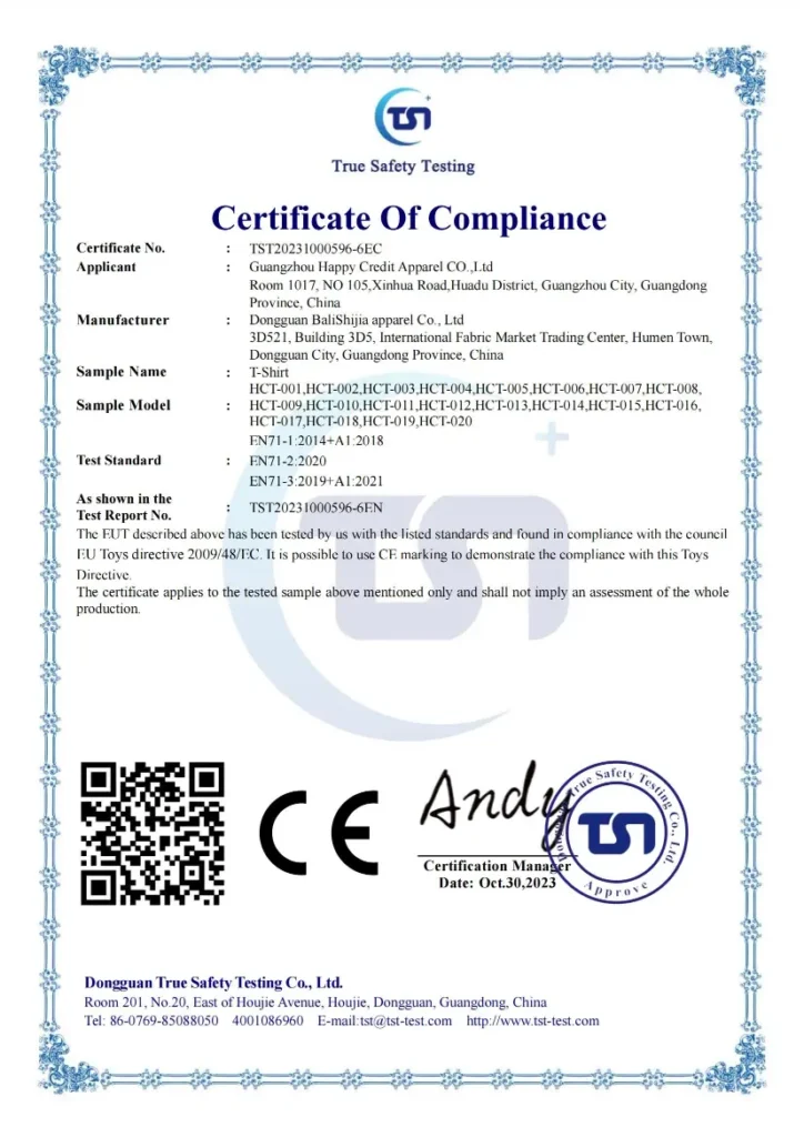 CE Certificate