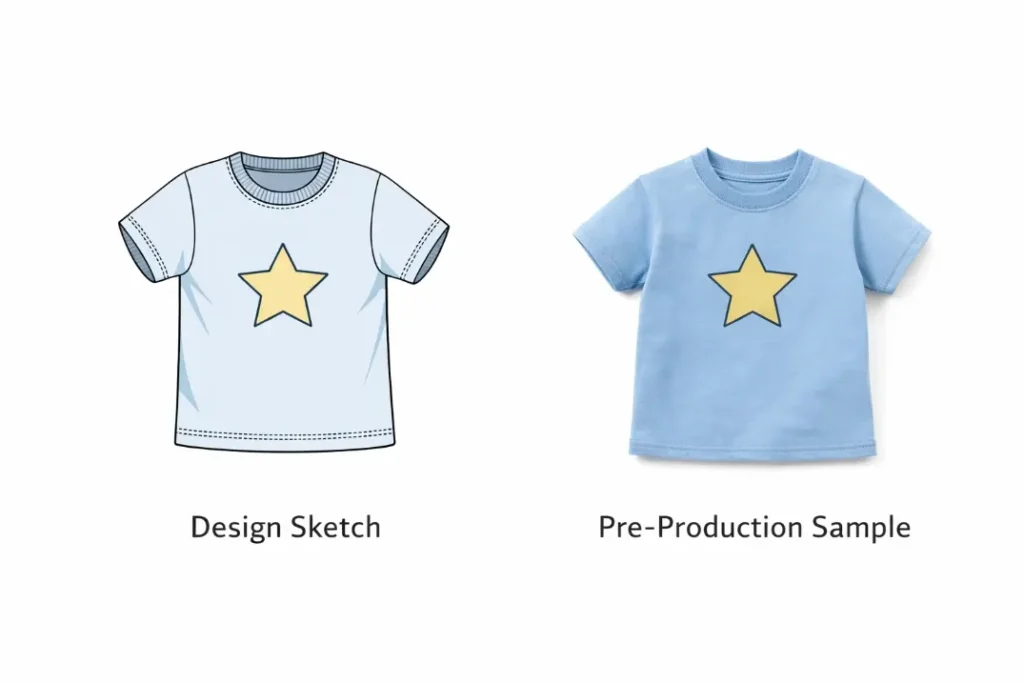 Garment pre-production sample evaluation and quality control