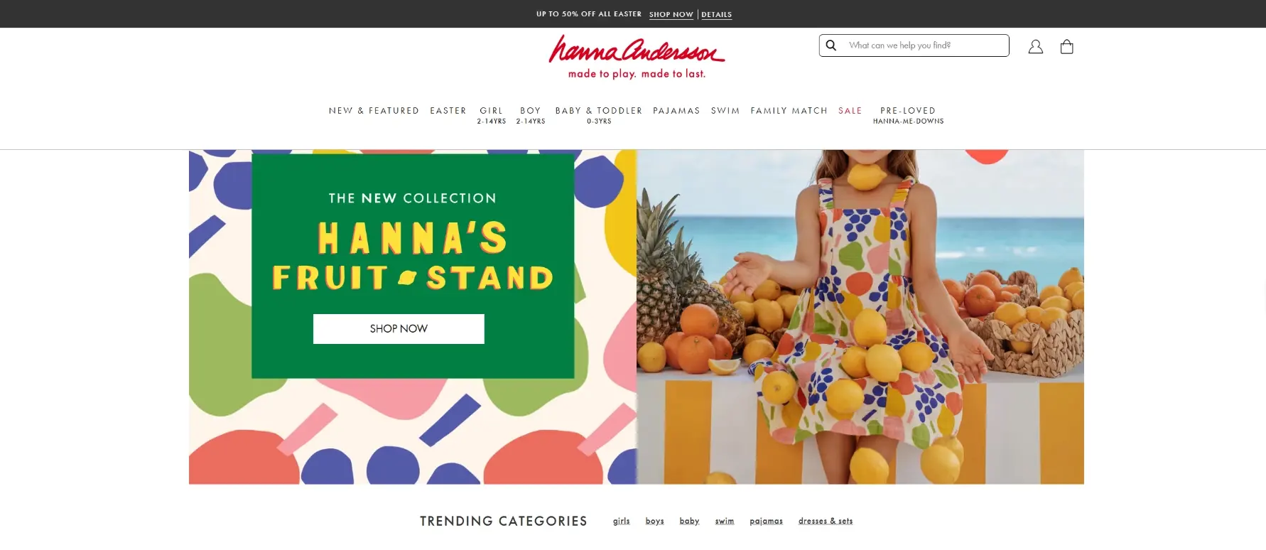 Hanna Andersson Official Website