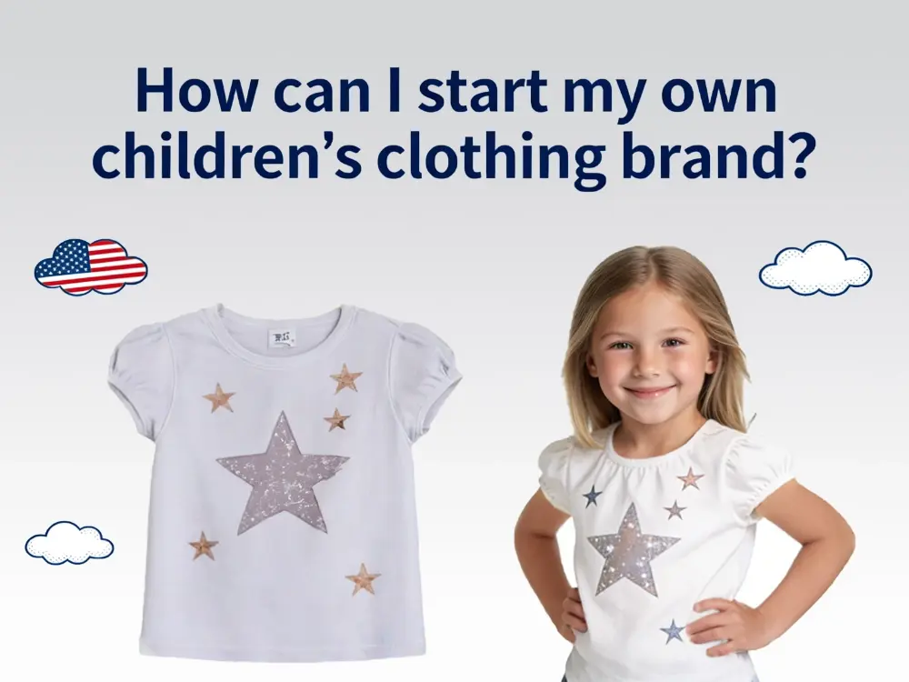 How can I start my own childrens clothing brand
