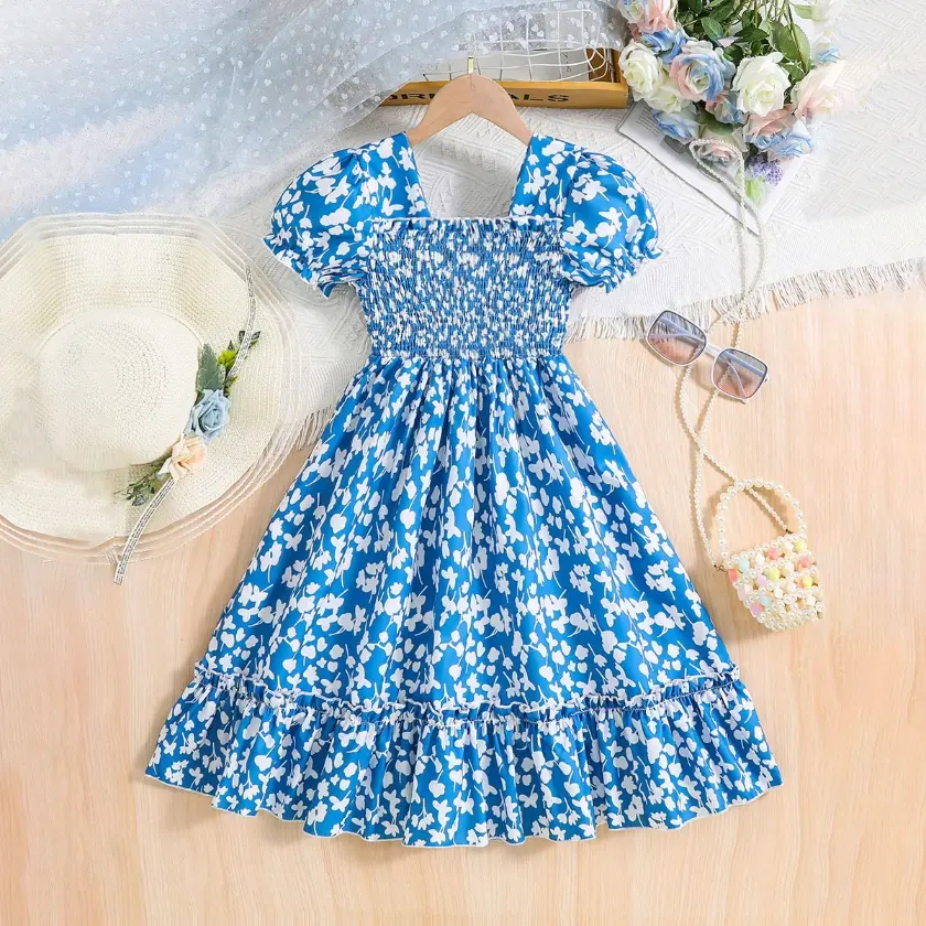 Floral Print Midi Dresses