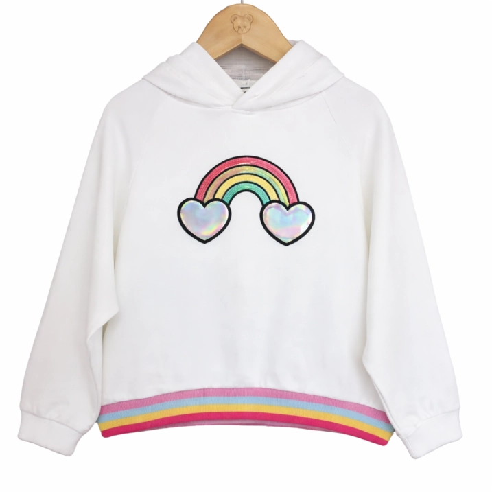 Girls white hoodie