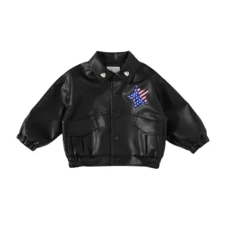 kids leather jacket​