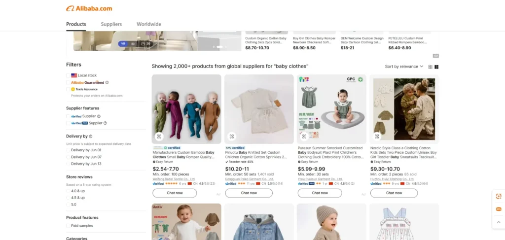 Wholesaling Children's Clothing on Alibaba