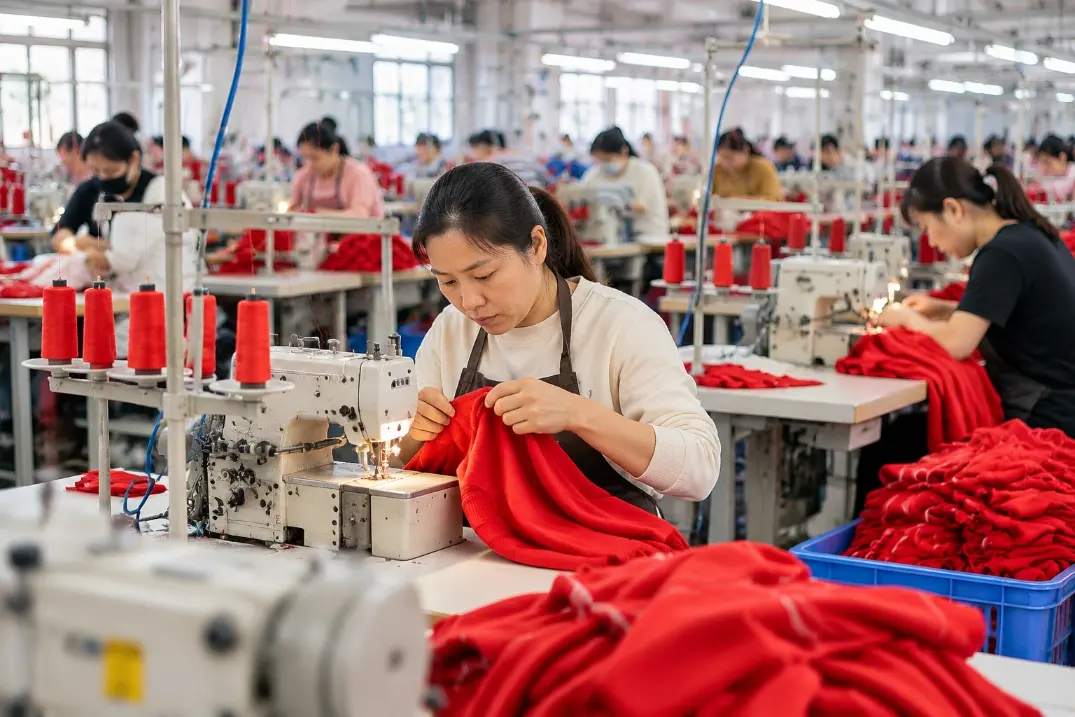 Atelier de fabrication de vêtements chinois