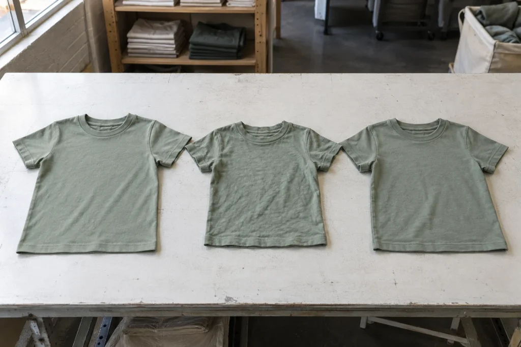 sage-tshirt-wash-and-preproduction-comparison