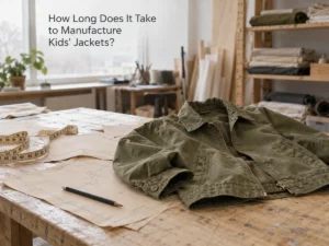 Combien de temps faut-il pour fabriquer des vestes pour enfants