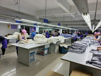 Quality inspection of girls' dresses